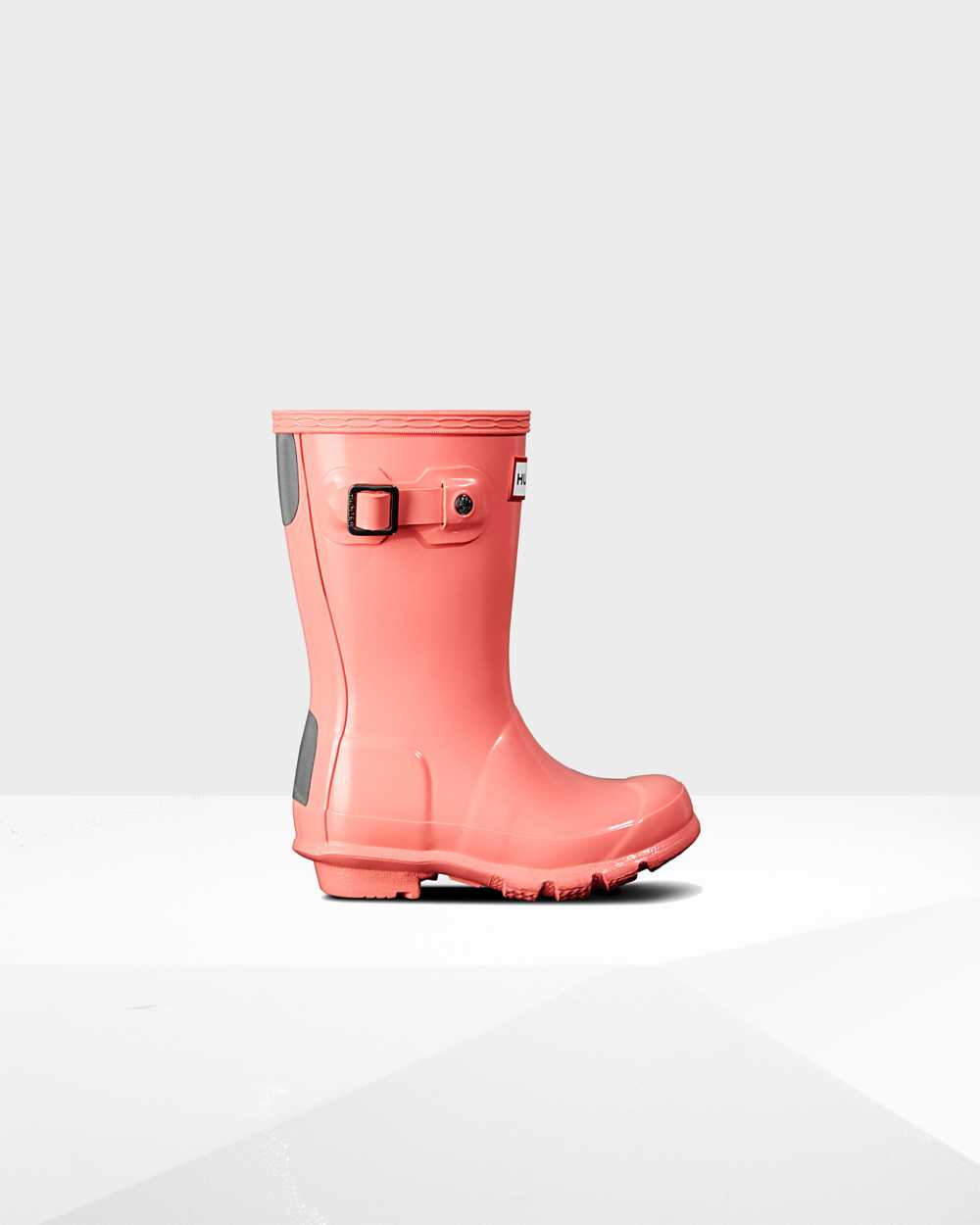 Hunter Original Big Gloss Kids Rain Boots NZ-01865T Pink